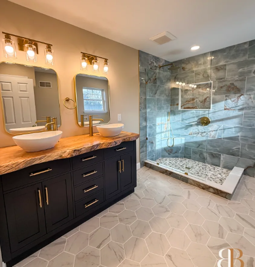 Custom bathroom remodeling in Lower Gwynedd, PA by B&B Associates Creations