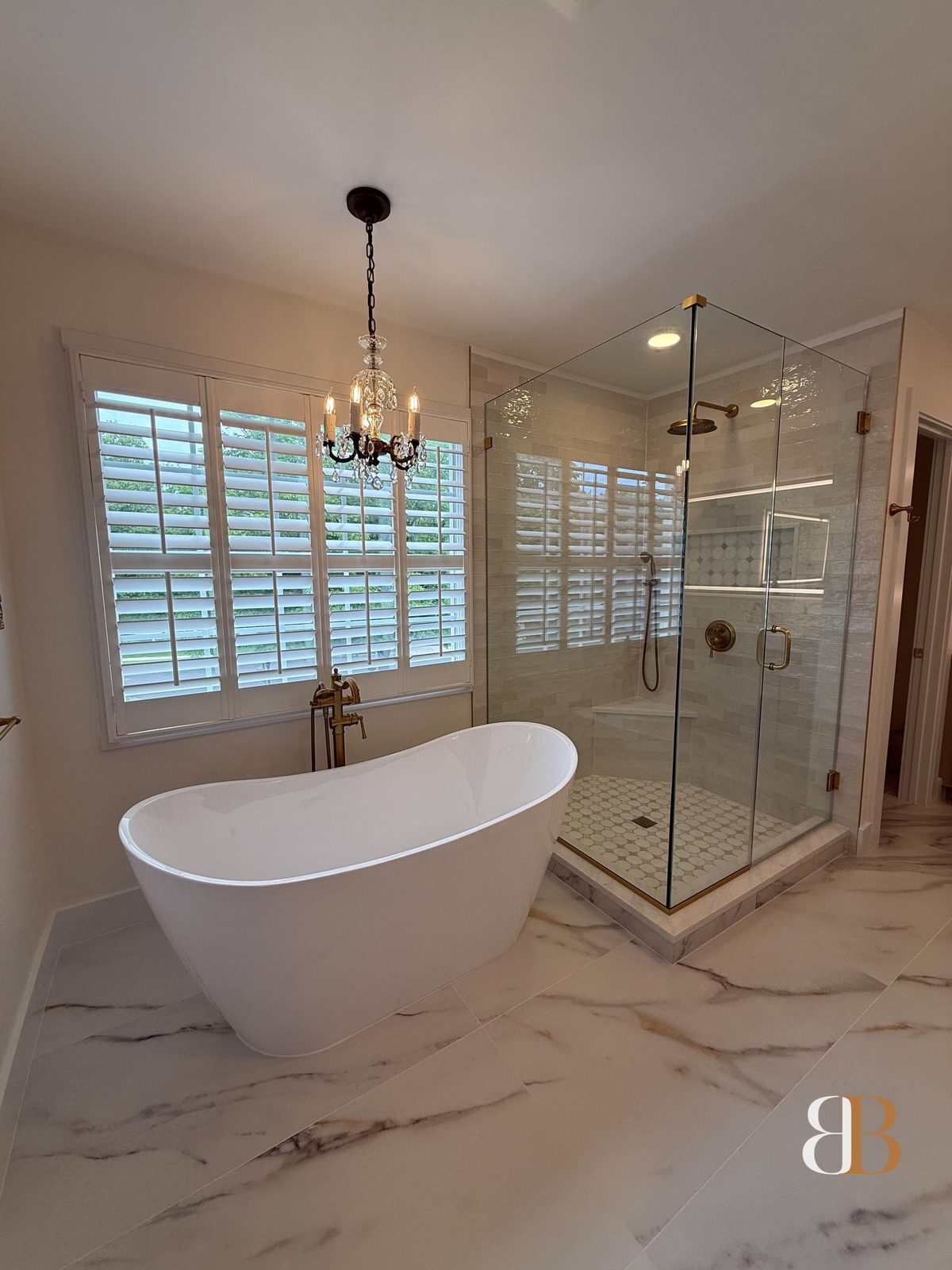 Transitional bathroom in Ambler by B&B Associates Creations