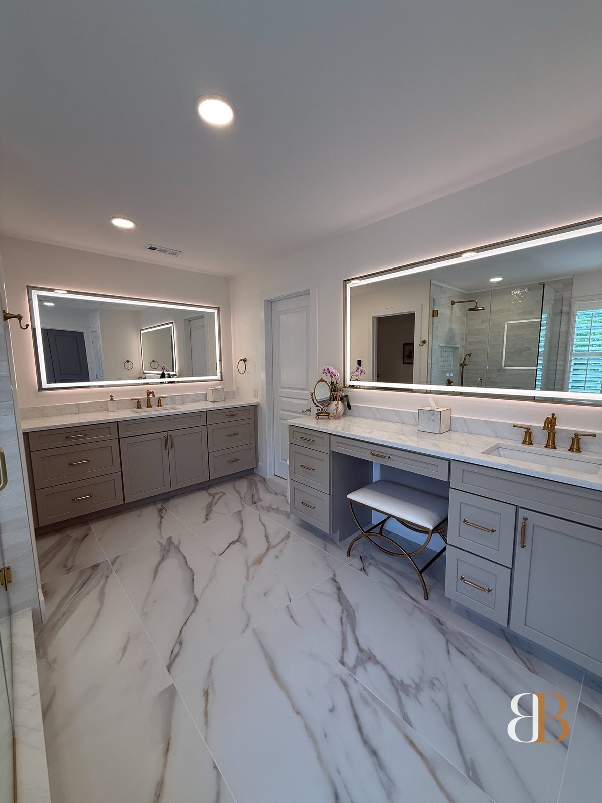 Transitional bathroom remodel in Ambler by B&B Associates Creations — photo 2