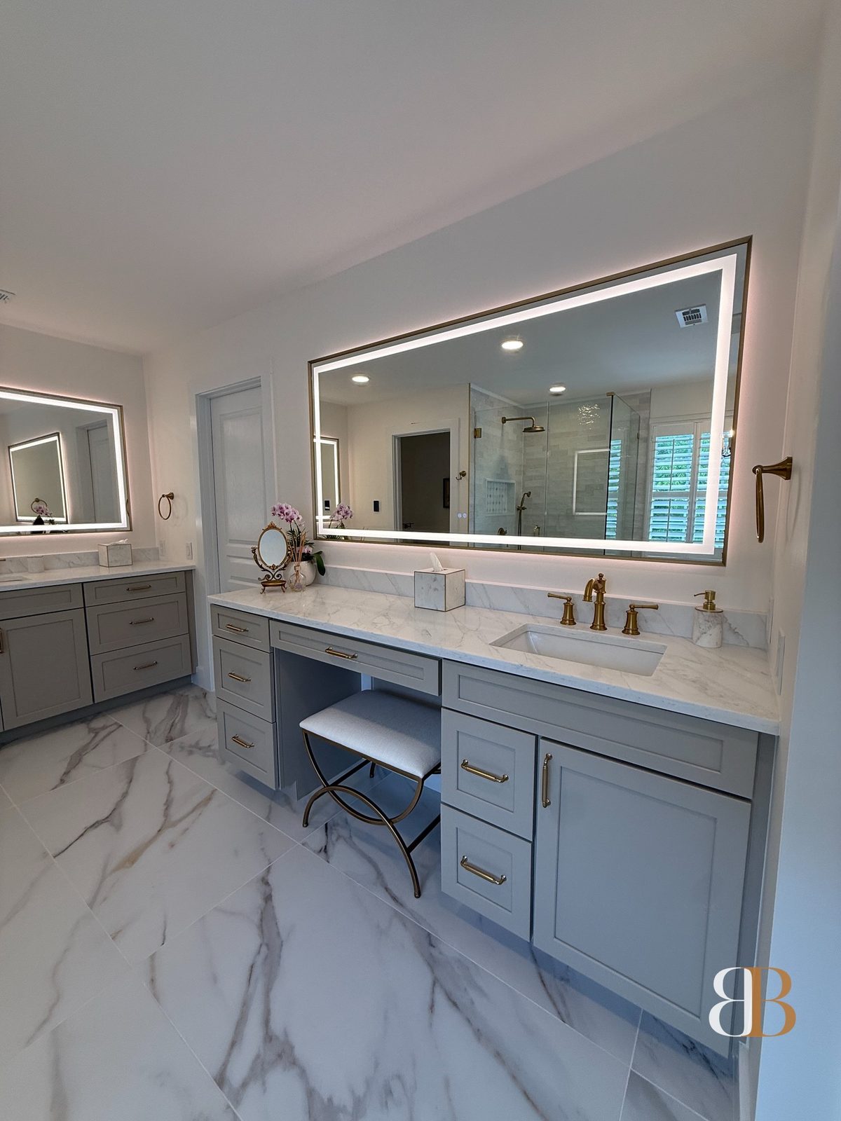 Transitional bathroom remodel in Ambler by B&B Associates Creations — photo 4