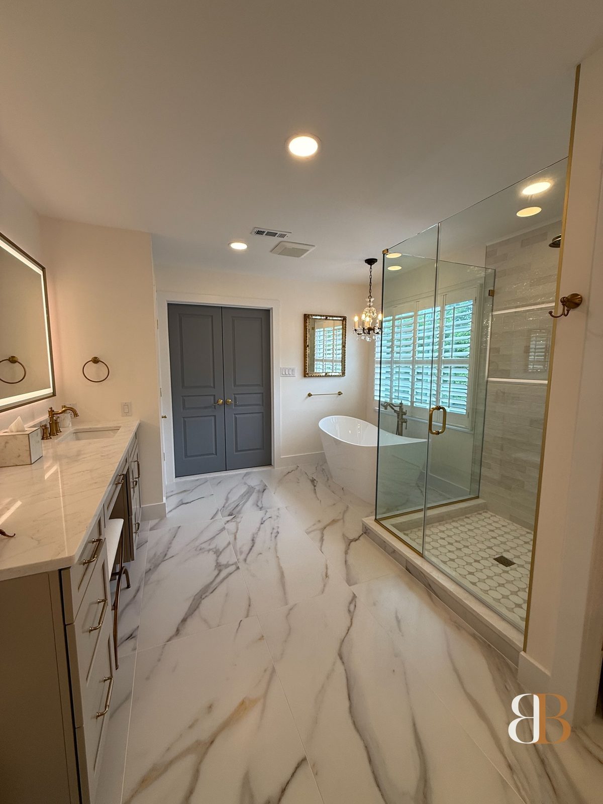 Transitional bathroom remodel in Ambler by B&B Associates Creations — photo 6