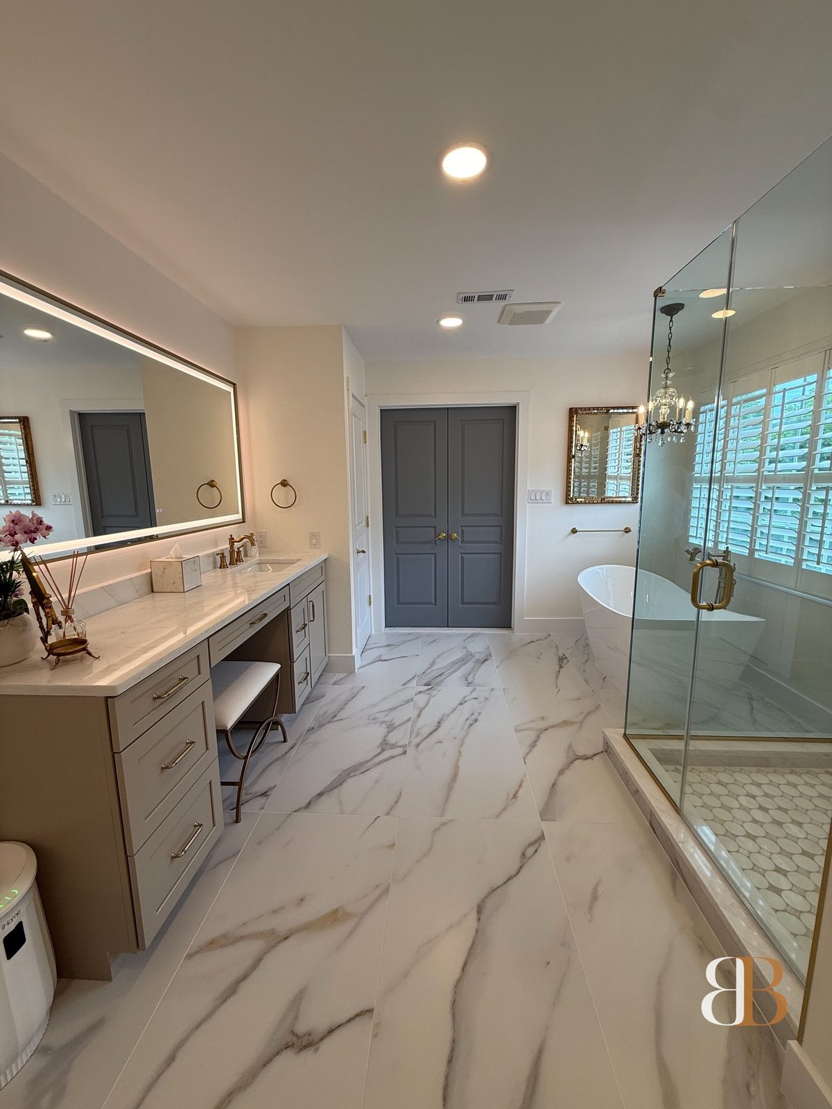 Transitional bathroom remodel in Ambler by B&B Associates Creations — photo 7