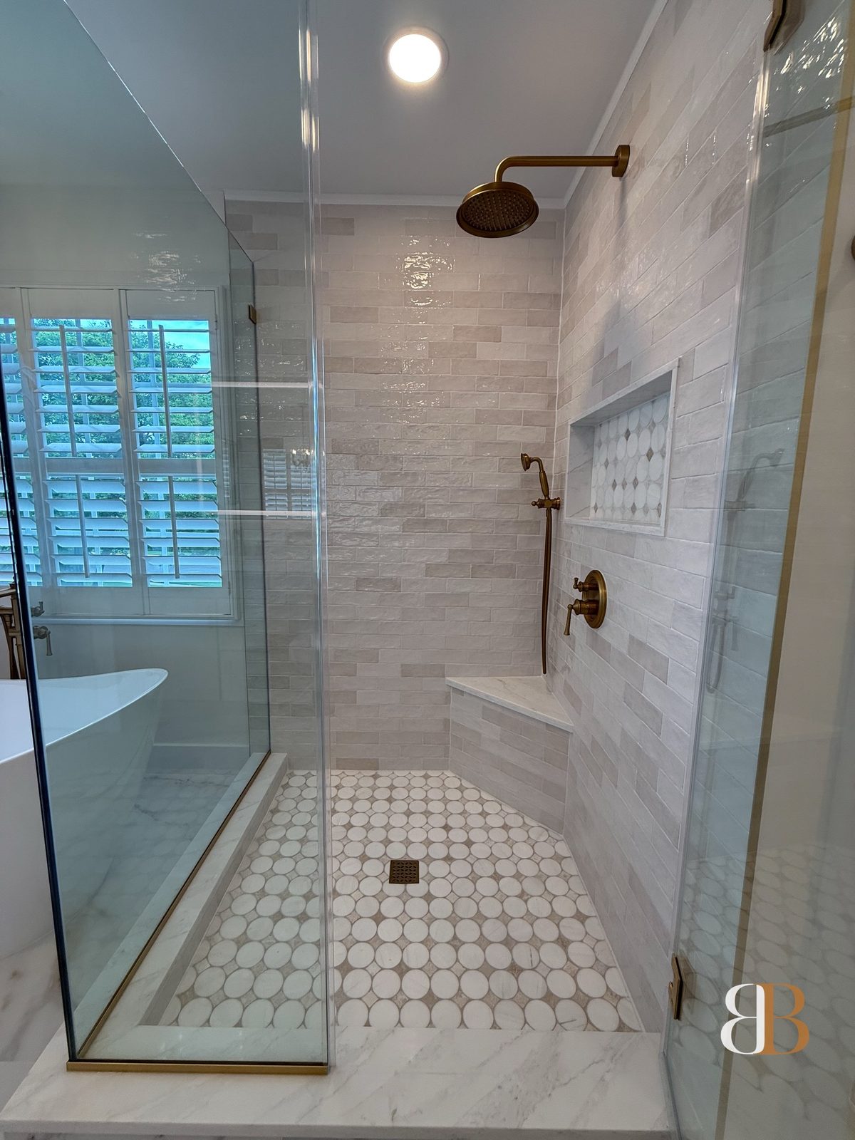 Transitional bathroom remodel in Ambler by B&B Associates Creations — photo 9