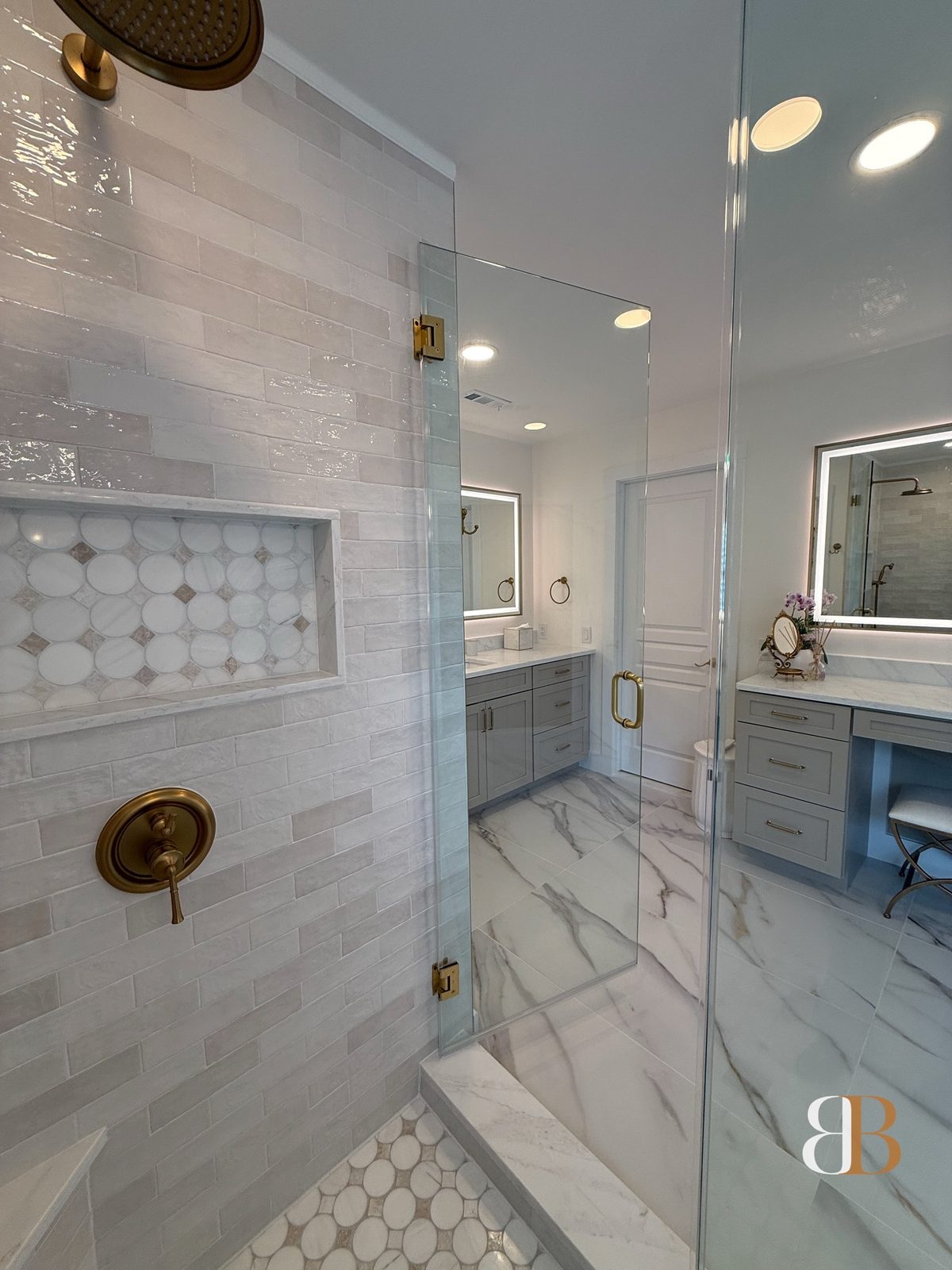 Transitional bathroom remodel in Ambler by B&B Associates Creations — photo 11