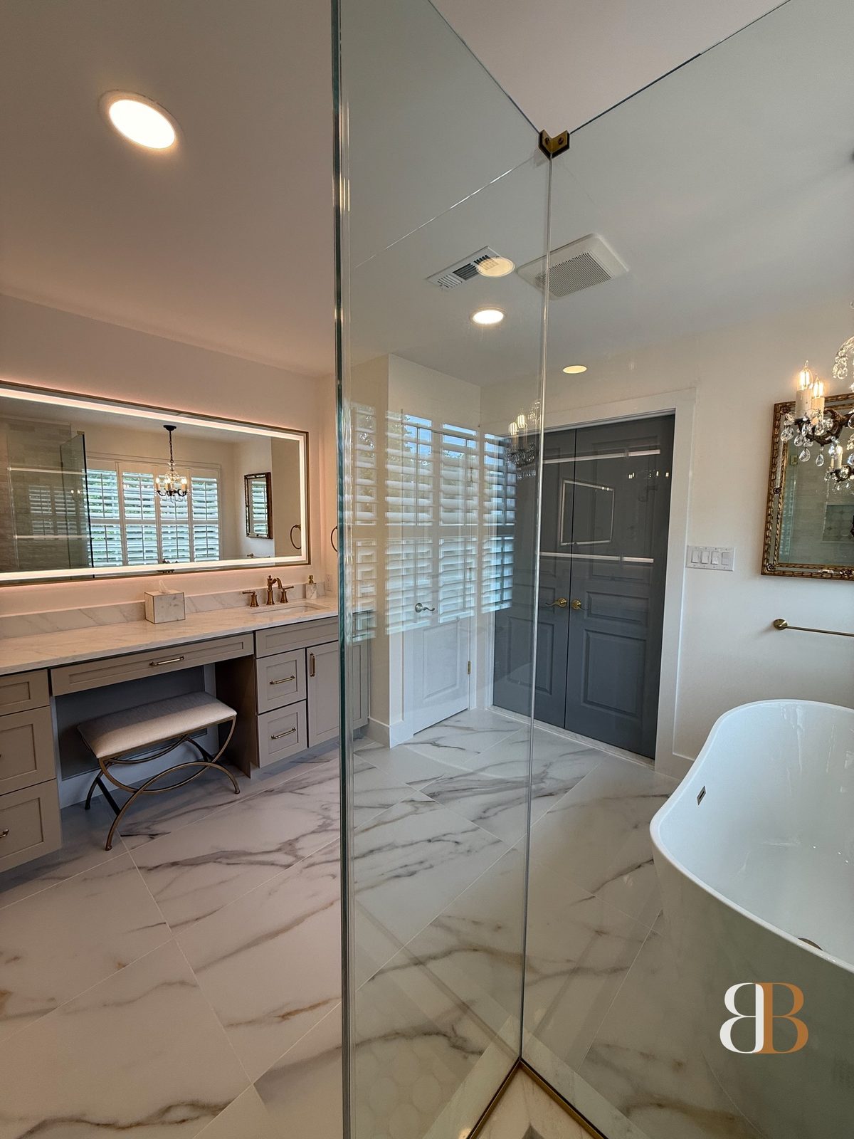 Transitional bathroom remodel in Ambler by B&B Associates Creations — photo 12