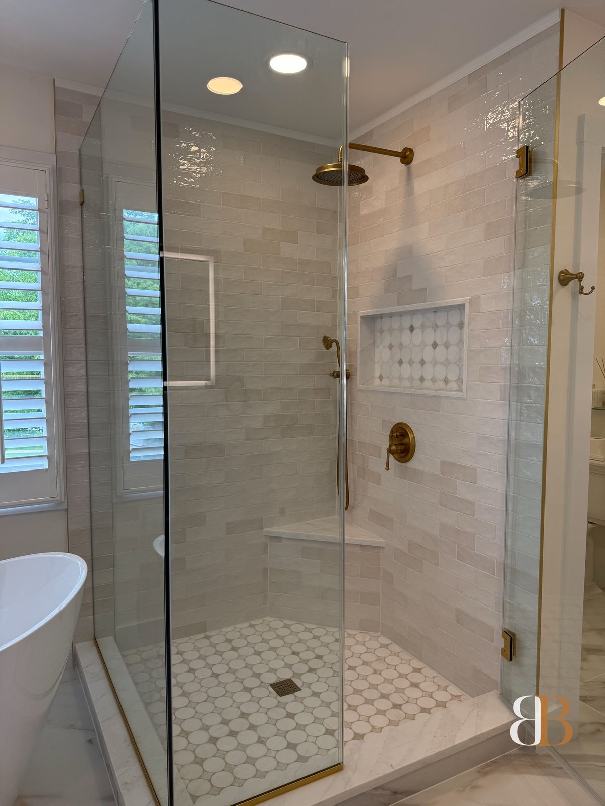 Transitional bathroom remodel in Ambler by B&B Associates Creations — photo 14