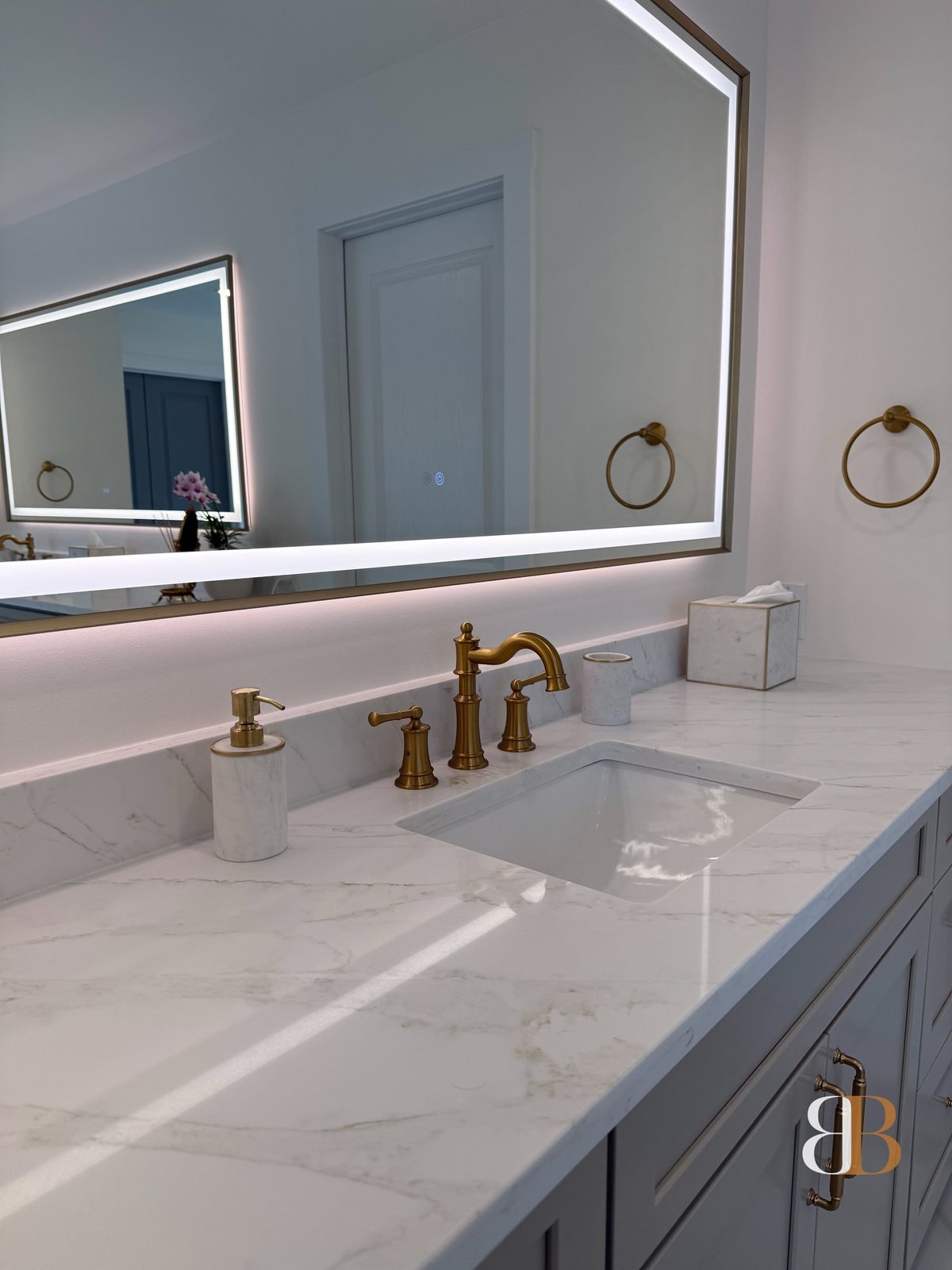 Transitional bathroom remodel in Ambler by B&B Associates Creations — photo 19