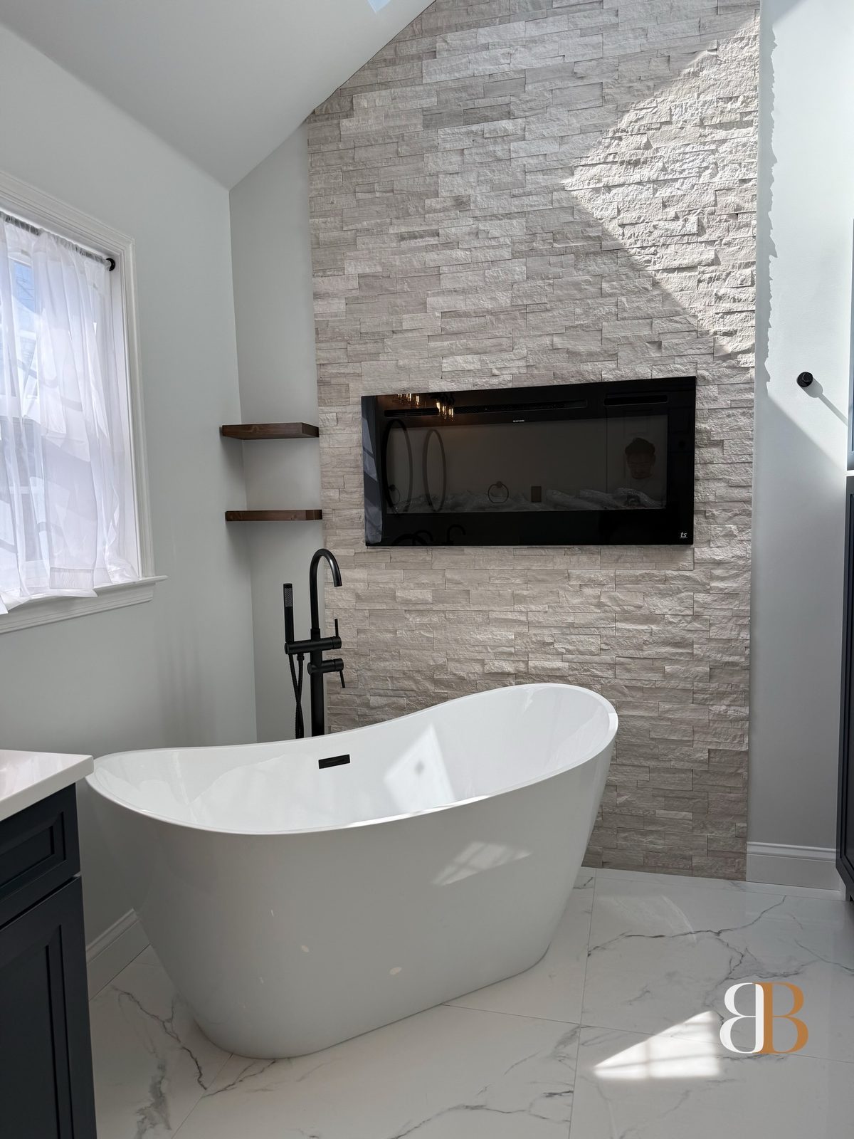 Modern bathroom remodel in Blue Bell by B&B Associates Creations