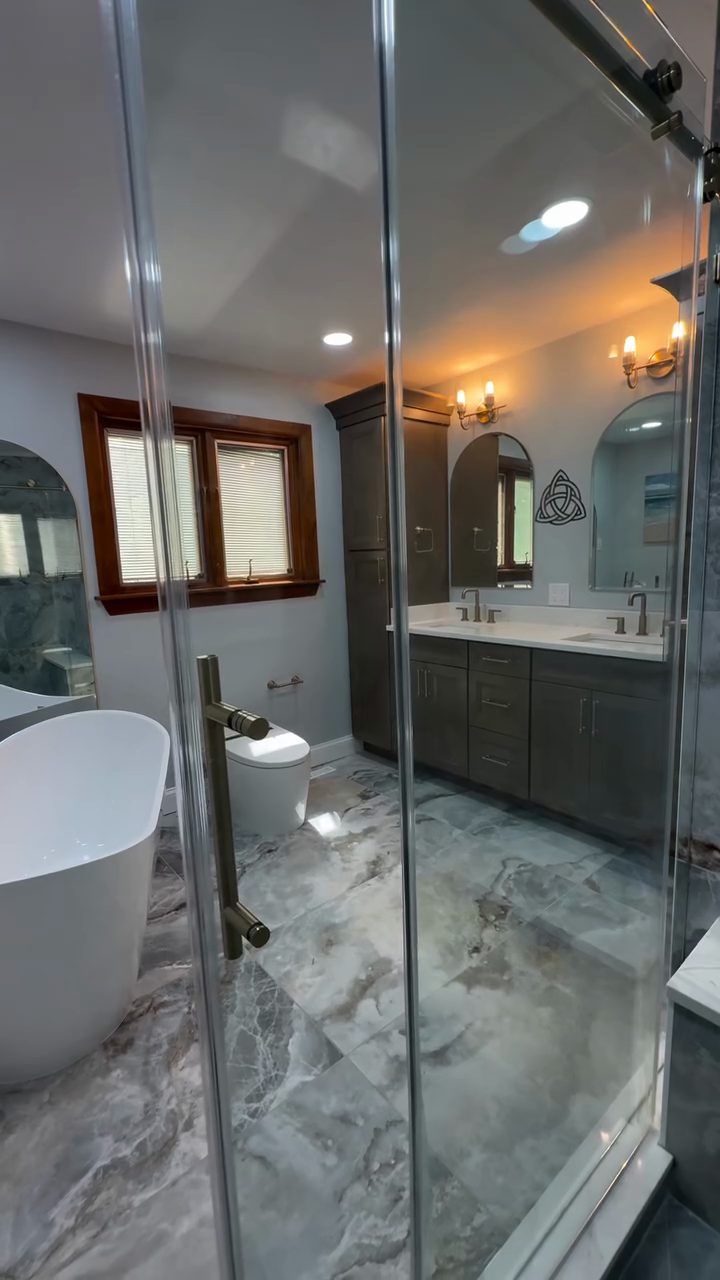 Contemporary bathroom in Blue Bell by B&B Associates Creations