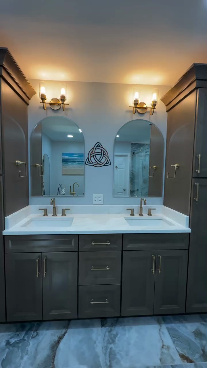 Contemporary bathroom remodel in Blue Bell by B&B Associates Creations — photo 2
