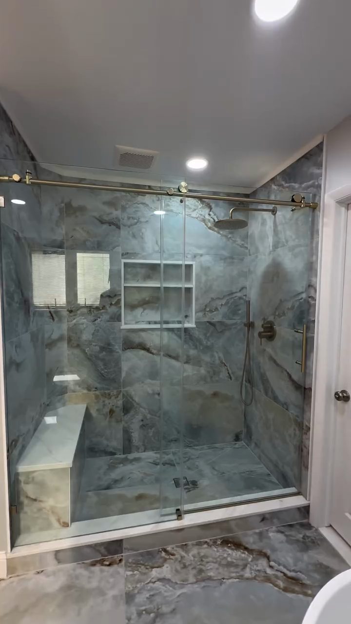 Contemporary bathroom remodel in Blue Bell by B&B Associates Creations — photo 3