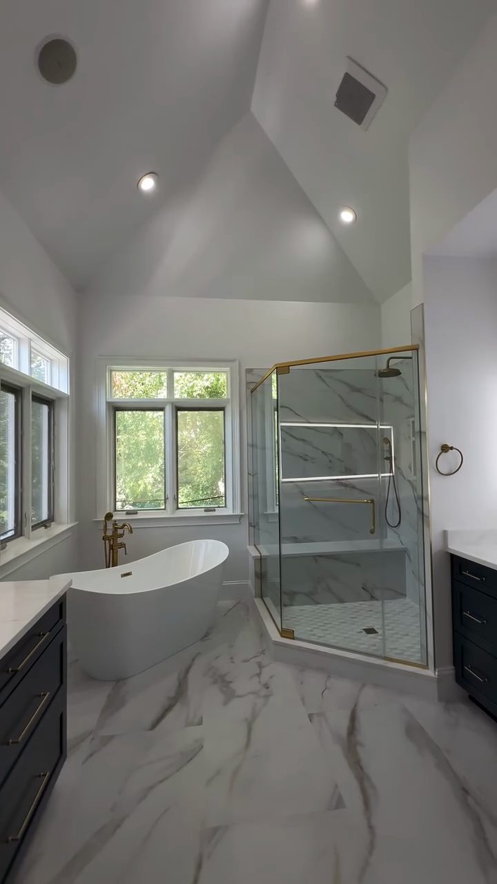 Transitional bathroom in Lansdale by B&B Associates Creations