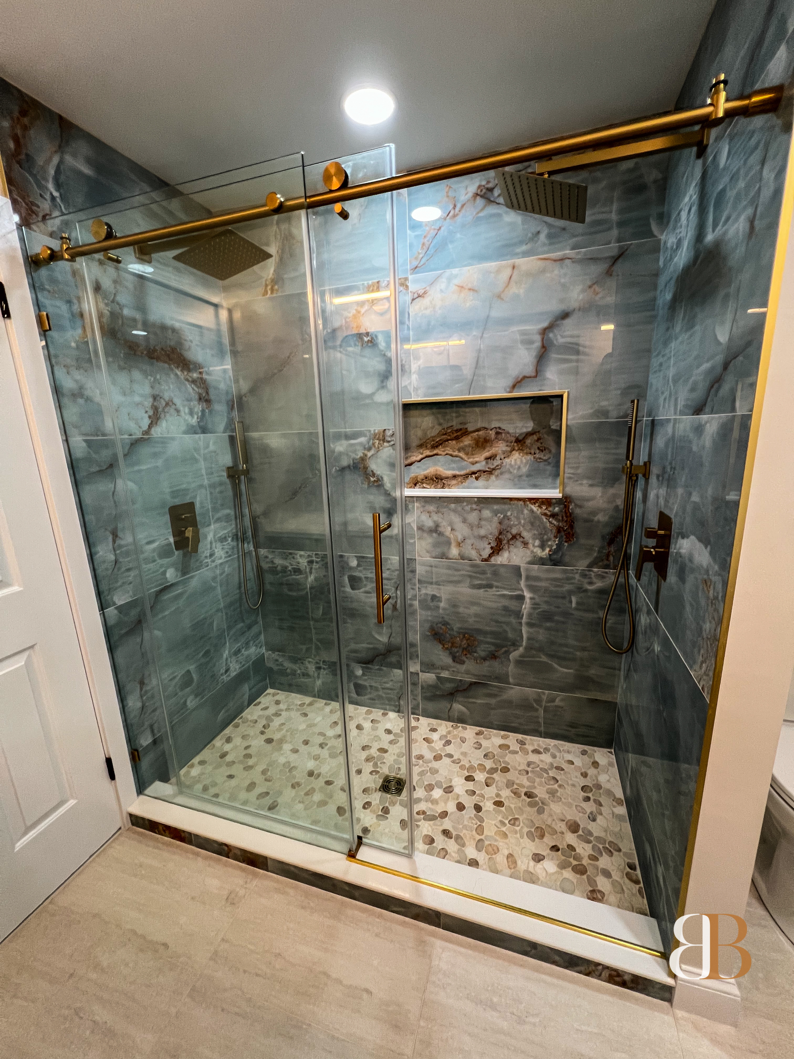 Bathroom — coastal teal, Montgomery County PA