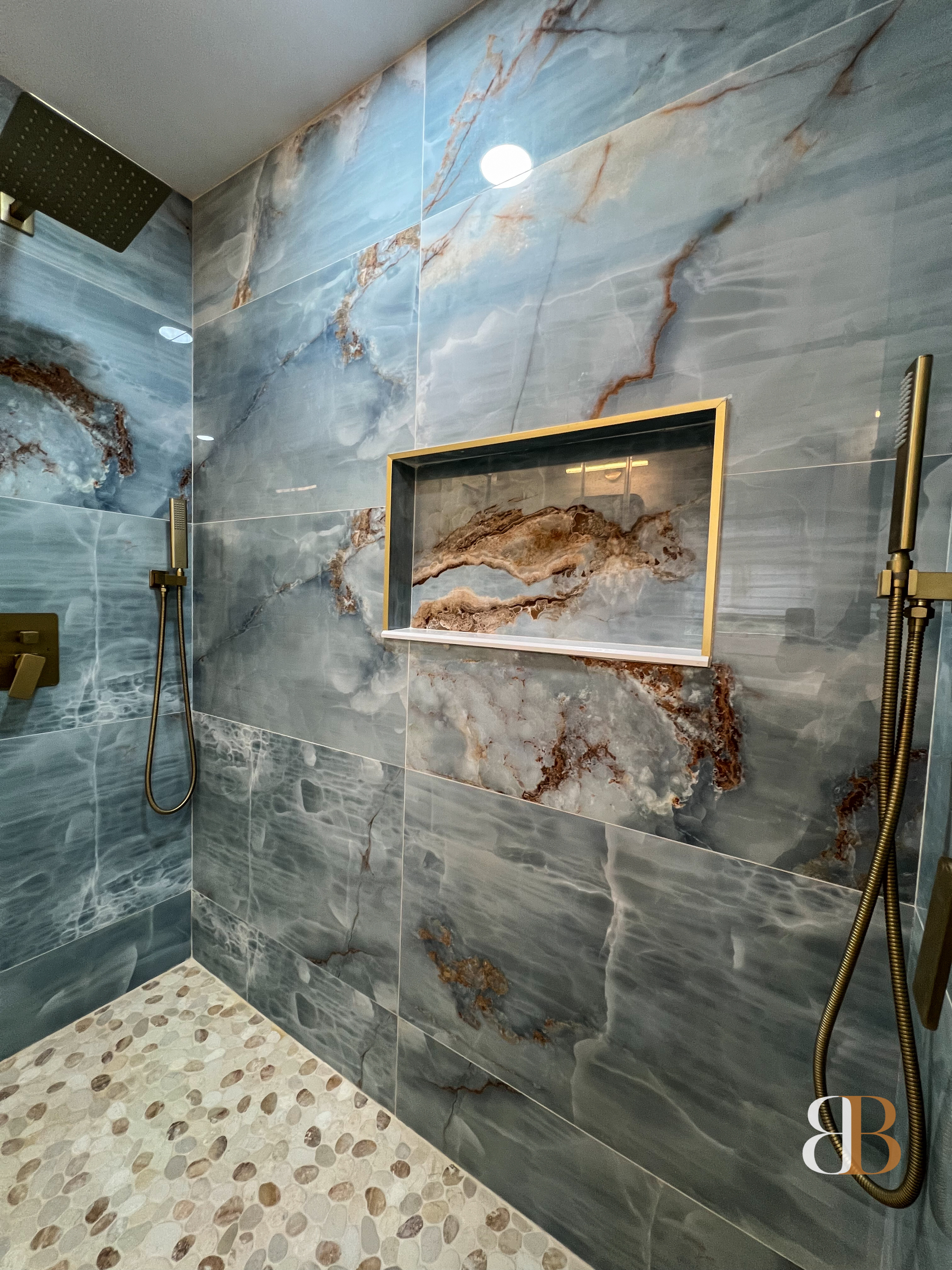 Contemporary bathroom remodel in Newtown by B&B Associates Creations — photo 3
