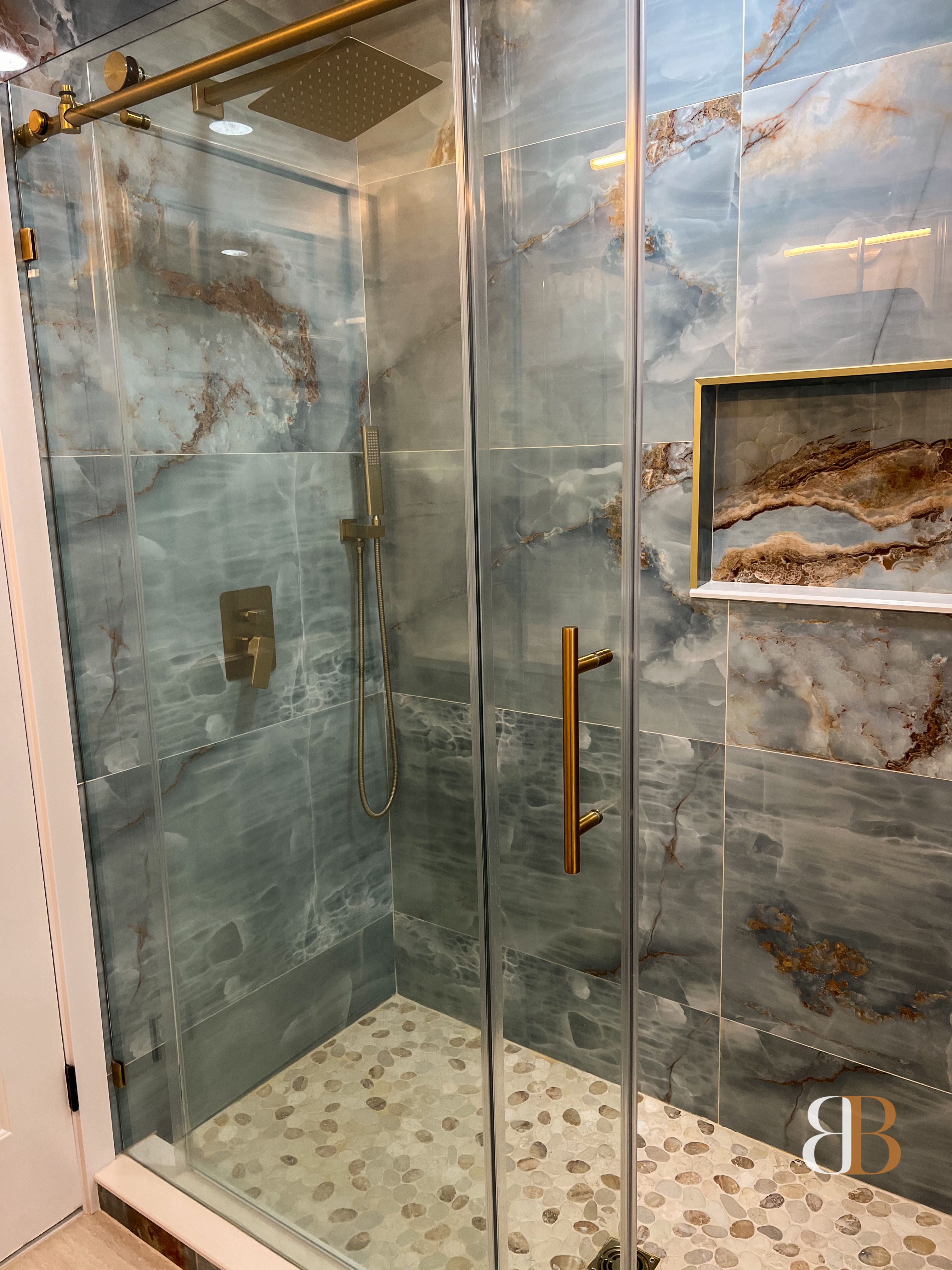 Contemporary bathroom remodel in Newtown by B&B Associates Creations — photo 11