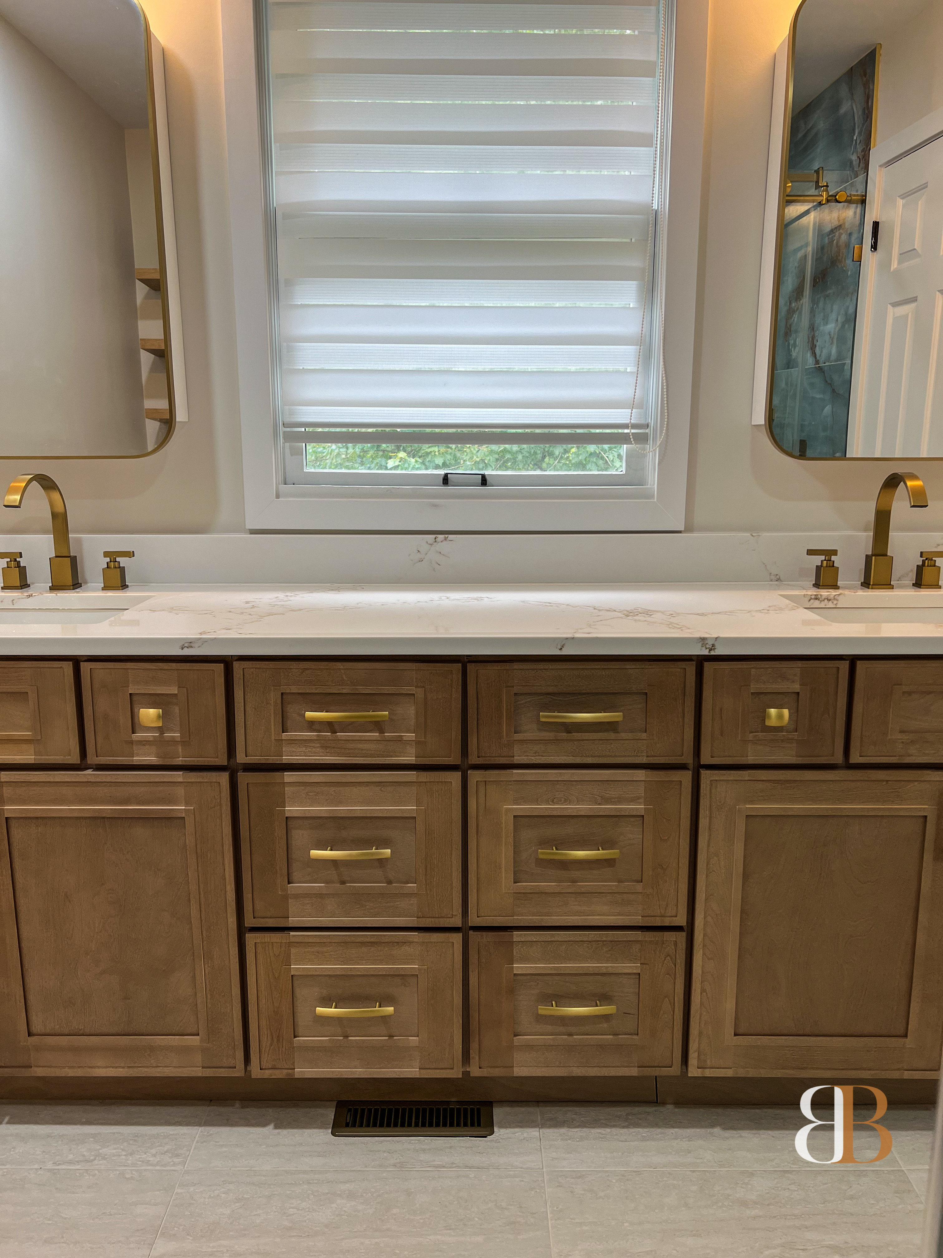 Contemporary bathroom remodel in Newtown by B&B Associates Creations — photo 13